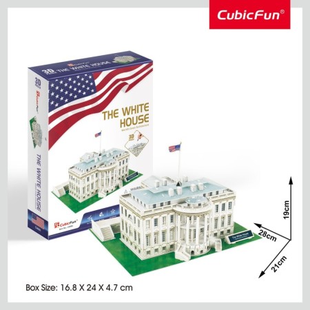 Cubic Fun - Puzzle 3D Casa Alba (Nivel Mediu 64 Piese) Cubic Fun - 1